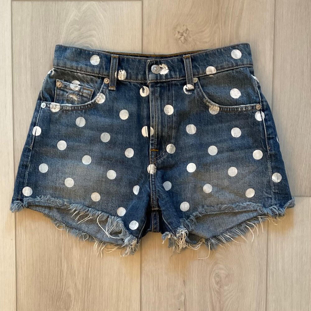 7 For All Mankind Polka Dot Shorts